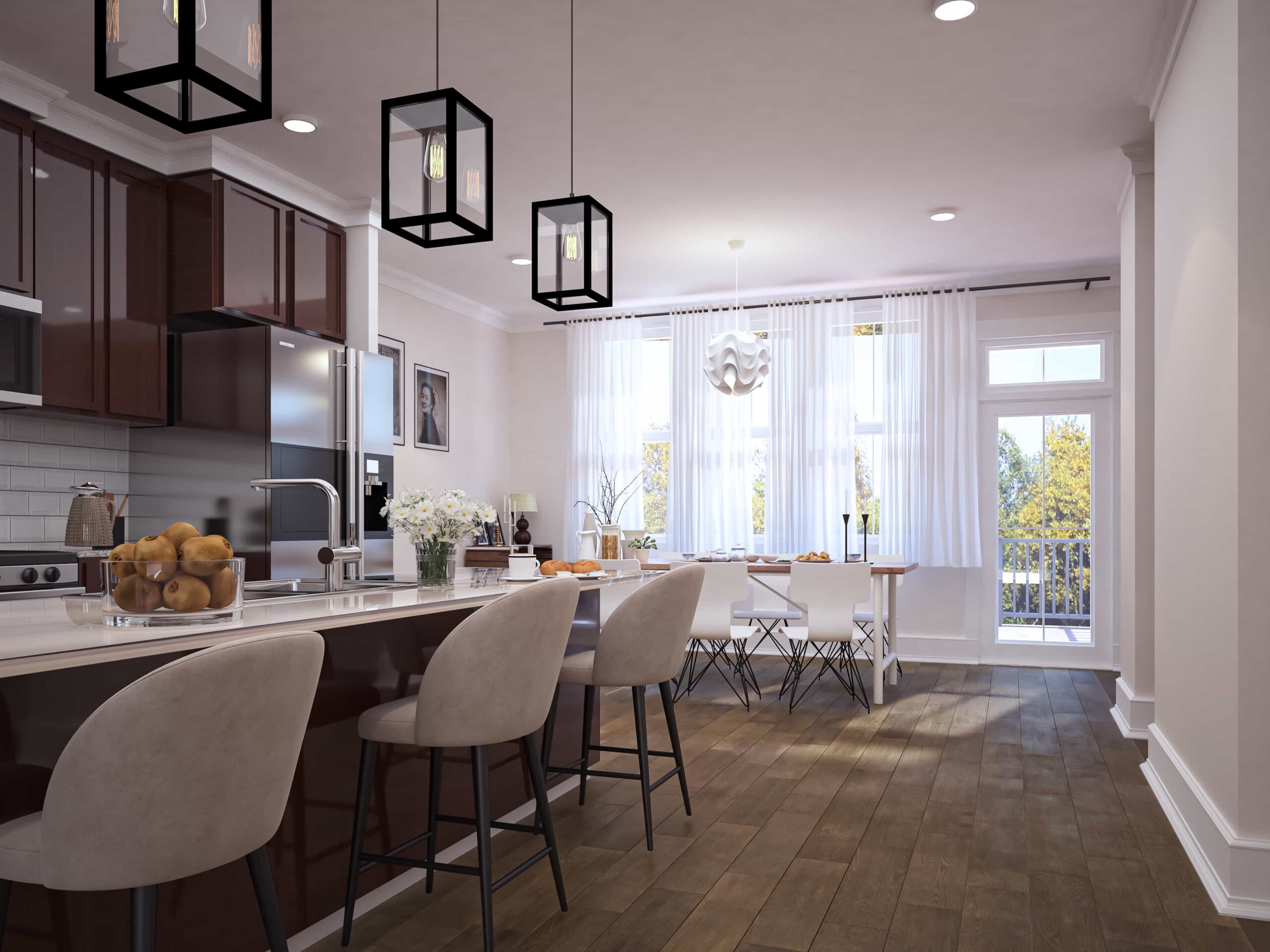 Park Kitchnen Front View with Deck